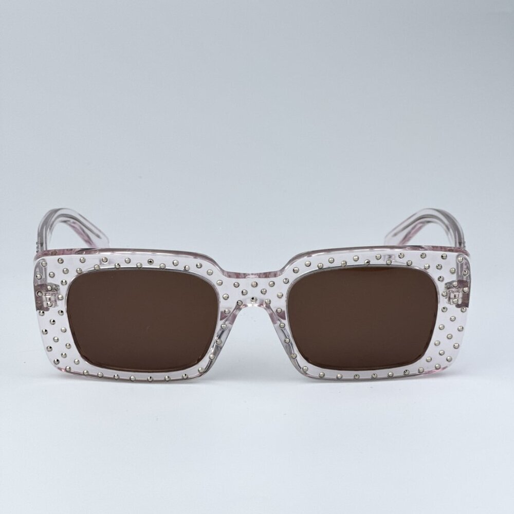 Celine CL4213IS 27E ANIMATION XMAS BRAND NEW Sunglasses Crystal Rectangle Women